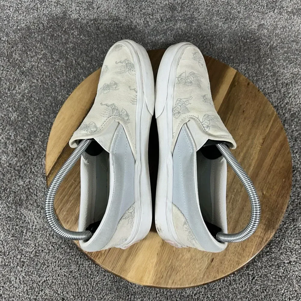 Vans Classic Slip On Love You to Death Women’s Size 7.5 Cupid Skulls Suede Shoes